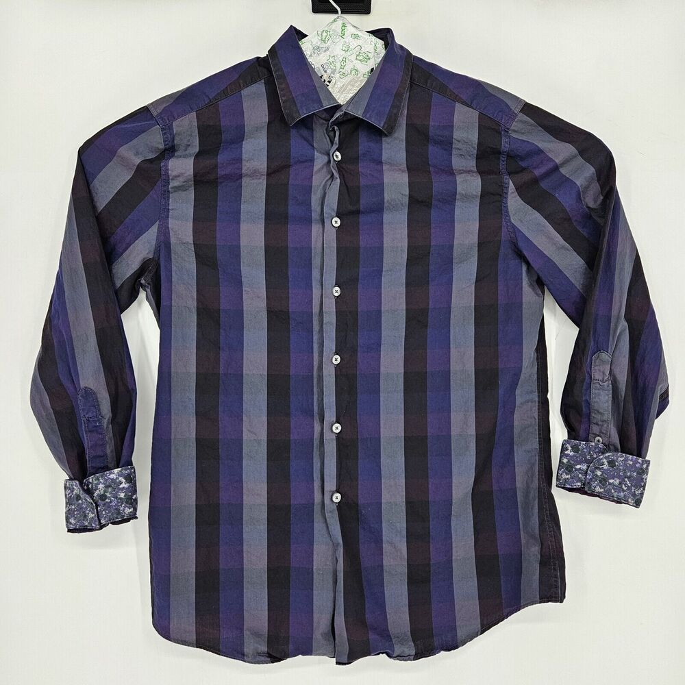 Paul Smith The Byard Shirt Mens 17 43 Checkered‎ Button Up Long Sleeve Italy